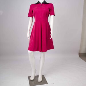 AYOWUMI Polka Dot Flare Midi Dress