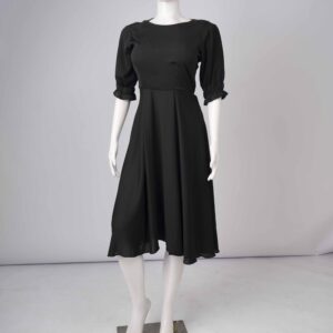 FADESOPE Classic Fit & Flare Midi Dress
